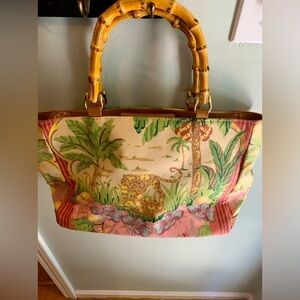 Bueno Summer leopard handbag
